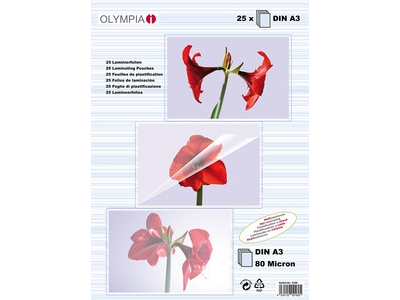 OLYMPIA - Lamineringsfickor | Kontorsmaskiner - Kontorsmaskiner - Laminering - Lamineringsficka | GameStuff