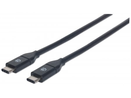 Manhattan 354899, 0,5 M, Usb C, Usb C, Usb 3.2 Gen 2 (3.1 Gen 2), 10 Gbit/Sek., Sort