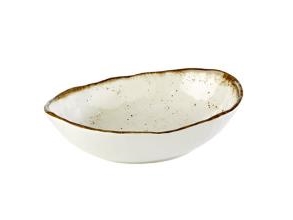 Skål Frida 3.5 ltr 25x25x12 cm Melamin Hvid/Trælook,6 Stk/krt