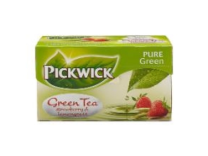Te Pickwick Grøn Te Jordbær & Citrongræs - (20 Breve X 12 Pakker)