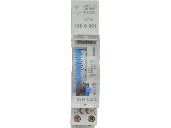 Theben 1800001 Timer Til Din-Skinne Analog 230 V
