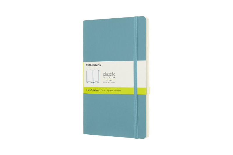Moleskine Notebook Classic Large, Ulinjeret Reef Blue