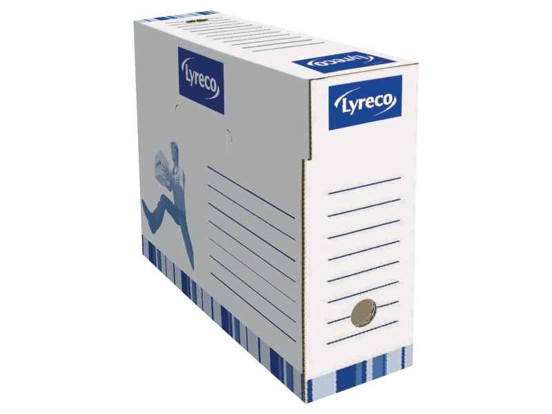 Arkivæske 10 cm ryg, hvid