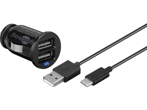 Goobay 58820, inomhus, Cigarr tändare, 5 V, 1 m, Svart | Tele & GPS - Mobil tillbehör - Övriga tillbehör | GameStuff