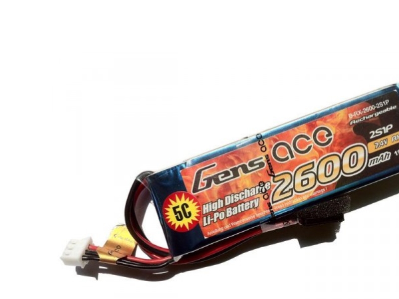 Computersalg No Gens Ace B Rx 2600 2s1p Batteri Sanwa Mt4 M11x M12 Futaba T6j T8fg 12fg Flerfarget Lithium Polymer Lipo 2600 Mah 7 4 V