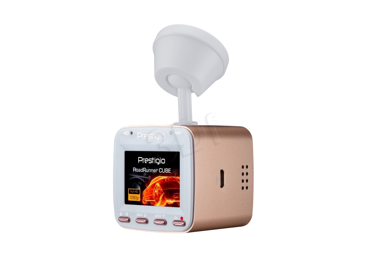 Car Video Recorder Prestigio Roadrunner Cube (Fhd 1920X1080@30Fps, 1.5 Inch Screen, 2 Mp Cmos Sony Imx323 Image Sensor, 2 Mp Camera, 140° Viewing Ang