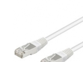 Goobay 93486, 5 m, Cat5e, SF/UTP (S-FTP), RJ-45, RJ-45, Vit | Datortillbehör - Kablar & adaptrar - Nätverkskablar | GameStuff