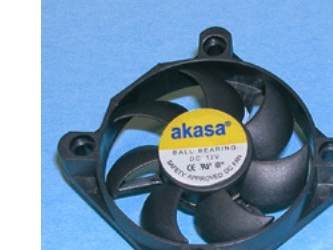 Akasa Black Case Fan, Ventilator, 24,87 Db, Schwarz