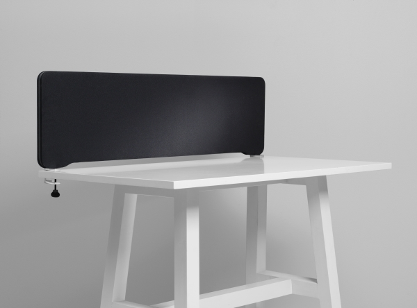 Skärmvägg för bord Lintex Edge svart 800x400mm | Möbler - Tillbehör - Skärmväggar | GameStuff