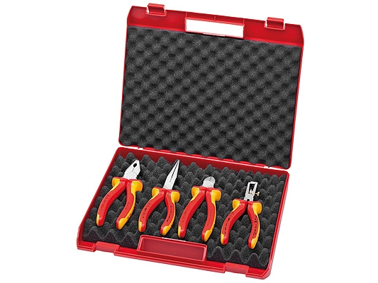 Knipex 00 20 15, Tangsæt, Stål, Polypropylen (PP), Rød, Gul, 1,43 kg