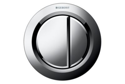 Geberit Betj. Omega01 2Skyl Kr - Fjernudløsning Pneumatisk - Blankforkromet