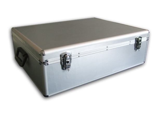 Mediarange Box78, Gehäusebox, 1000 Disks, Silber, Fleece, Kunststoff, Holz, 120 Mm, Aluminium