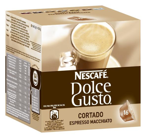 Kaffekapslar NESCAF&Eacute;&reg; Dolce Gusto&reg; Cortado, 16 st.
