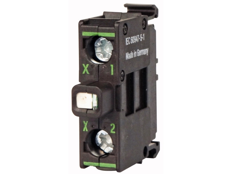 Eaton M22-LEDC230-W, Elektrisk aflukning, lys, Skrue, Sort, LED, CE, UL, CSA, Vekselstrøm