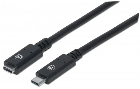 Manhattan 355230, 0,5 M, Usb C, Usb C, Usb 3.2 Gen 2 (3.1 Gen 2), 10 Gbit/Sek., Sort