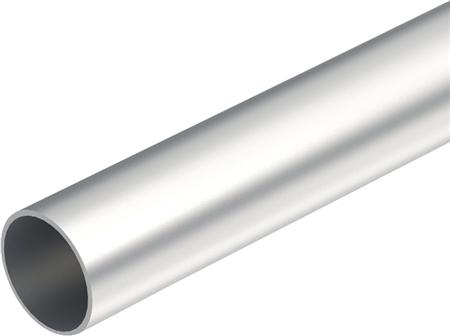 OBO Aluminiumsrør uden gevind, Ø 25 mm, længde 3000 mm, godstykkelse 1,3 mm. - (3 meter)