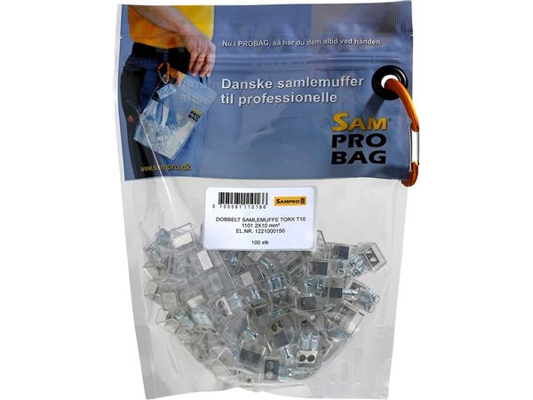 Sampro 100 Stück Doppelgelenkmuffe K/Torx Im Probag