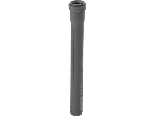 HT Safe rør 32X1000mm m. muf Hurtigere og nemmere montering med de nye patenterede tætningsringe bestående af 3 læber. | Gråa dräneringsrör | GameStuff