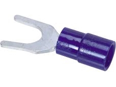 Gaffelkabelsko blå 1,5-2,5mm²bulthål Ø3,7mm, längd 21,3mmindv. diameter Ø4,5mm - (100 st.) | EL Artiklar - Andra EL - Monteringsutrustning | GameStuff