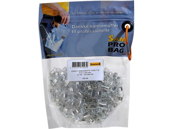 Sampro 300 Stk Enkelt Samlemuffe Torx I Probag