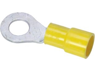 Ringterminaler gula 4.0-6.0mm² skruvhål Ø5.3mm, längd 27.0mmindv. diameter Ø6.8mm - (100 st.) | EL Artiklar - Andra EL - Monteringsutrustning | GameStuff