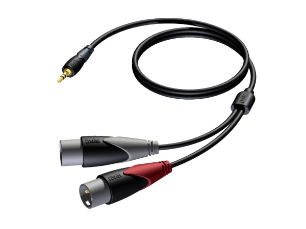 Procab Classic Series Cla712 - Audiokabel - Xlr Han Til Mini-Phone Stereo 3.5 Mm Han - 1.5 M