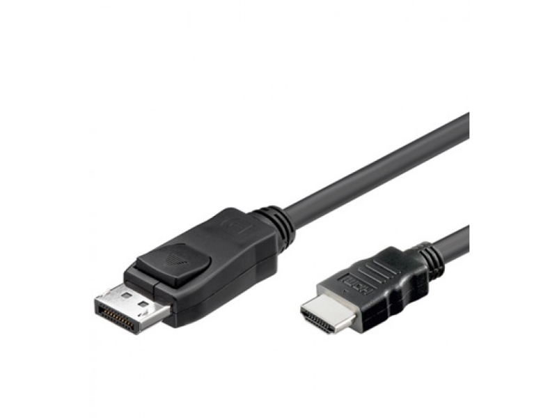 Techly 5M Displayport/Hdmi, 5 M, Displayport, Hdmi, Hanstik, Hanstik, Nikkel