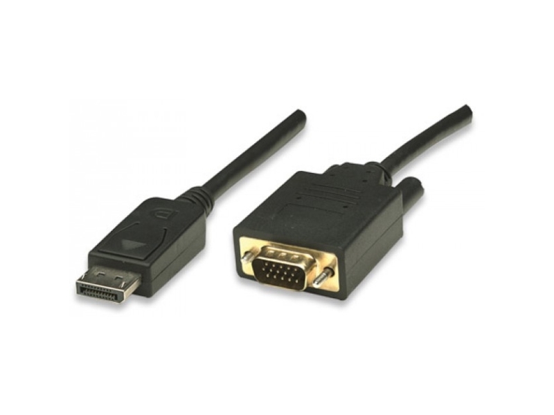 Techly Icoc-Dsp-V-018, 1,8 M, Vga (D-Sub), Displayport, Hanstik, Hanstik, Nikkel