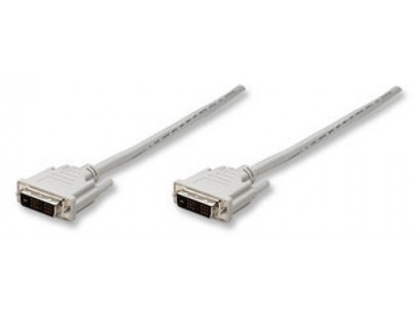 Techly 1.8M Dvi-D M/M, 1,8 M, Dvi-D, Dvi-D, Hanstik, Hanstik, Sort