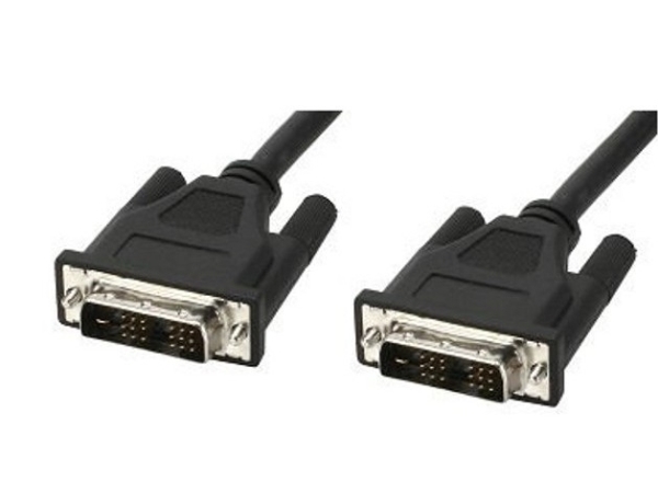 Techly 5.0M Dvi-D Single Link M/M, 5 M, Dvi-D, Dvi-D, Hanstik, Hanstik, Sort