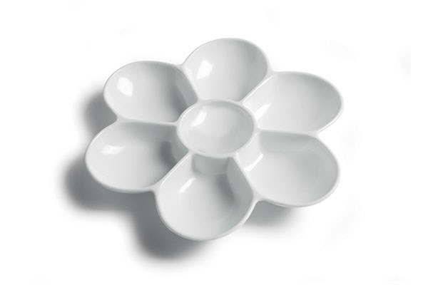 Plastpalette blomst 7 rums | Skola & Hobby - Konstmaterial - Verktyg | GameStuff