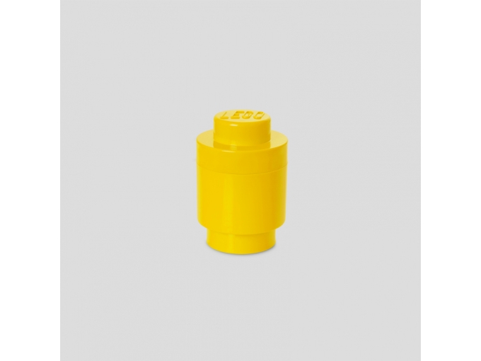 Lego Storage Brick 1 Round - Opbevaringsboks - Gul
