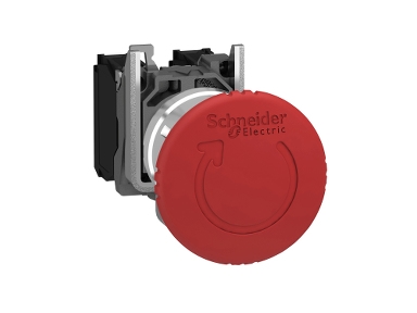 Schneider Electric XB4BS8445, Tryckknappsbrytare, Röd, IP69K, LROS CSA GL DNV BV UL RINA, 600 V, 40 mm | EL Artiklar - Elcentral - Tryckknapp & signallampa | GameStuff