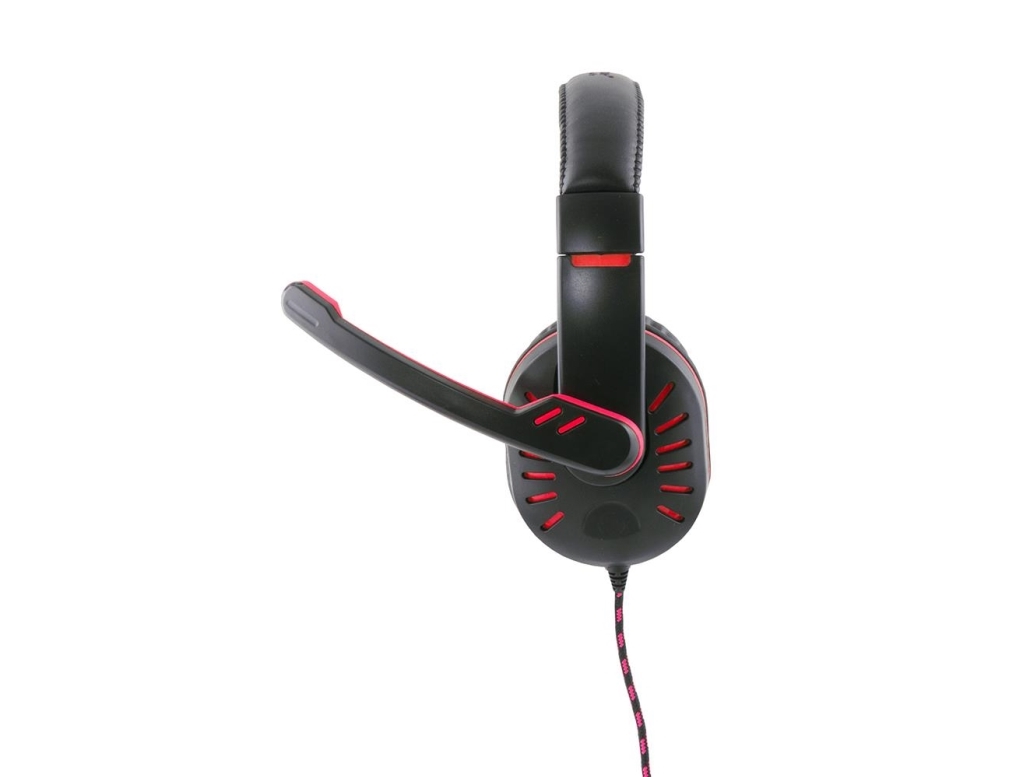 Esperanza Crow Egh330r Gaming-Headset, Schwarz-Rot, 2X 3.5Mm