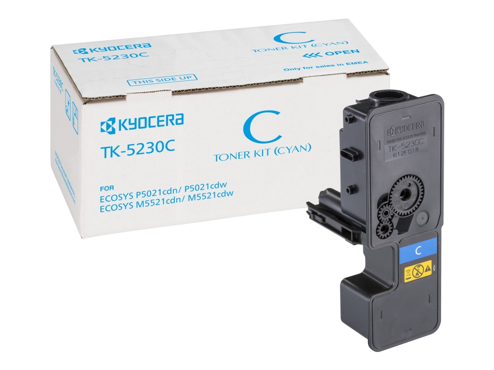 Kyocera TK 5230C - Cyan - original - tonerpatron - for ECOSYS M5521, P5021