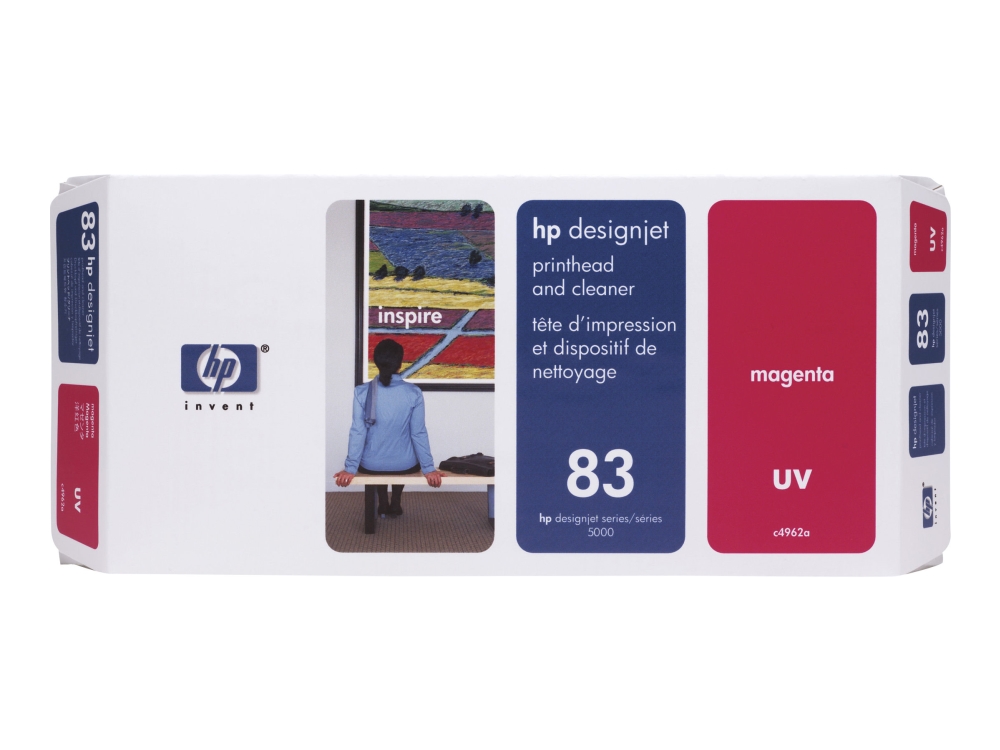 Hp 83 - Magenta - Printhoved Med Renser - For Designjet 5000, 5000Ps, 5000Ps Uv, 5000Uv, 5500, 5500 Uv, 5500Mfp, 5500Ps, 5500Ps Uv