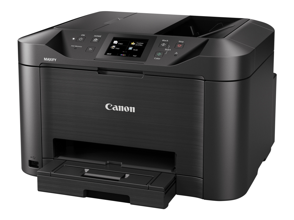 Canon MAXIFY MB5150 - Multifunktionsskrivare - färg - bläckstråle - A4 (210 x 297 mm), Legal (216 x 356 mm) (original) - A4/Legal (media) - upp till 22 sidor/minut (kopiering) - upp till 24 ipm (bilder per minut) (utskrift) - 250 ark - 33.6 Kbps - LAN, Wi-Fi(n), USB-värd, USB 2.0 | Skrivare - Bläckstråle & fotoskrivare | GameStuff