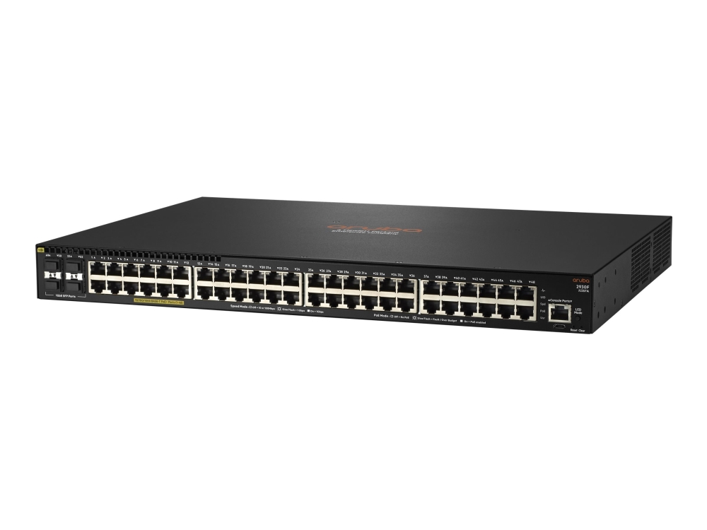 HPE Aruba 2930F 48G PoE+ 4SFP - Switch - L3 - Administrerad - 48 x 10/100/1000 (PoE+) + 4 x gigabit SFP (upplänk) - rackmonterbar - PoE+ (740 W) | Datortillbehör - Nätverk - Switchar | GameStuff