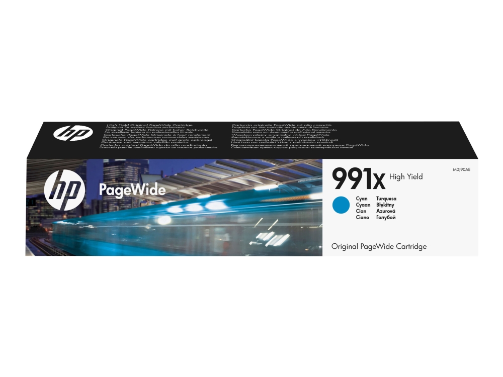 HP 991X - 193 ml - Højtydende - cyan - original - PageWide - blækpatron - for PageWide Color 755  PageWide Managed P77740, P77760  PageWide Pro 750, 772, 777