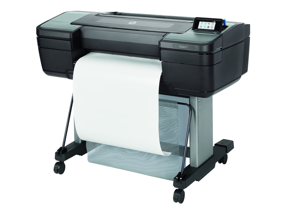 HP DesignJet Z6 PostScript - 44 stor-format printer - farve - blækprinter - Rulle (111,8 cm) - 2400 x 1200 dpi - op til 1.1 min./side (mono) / op til 1.1 min./side (farve) - kapacitet: 1 rulle - Gigabit LAN, USB vært - skærer