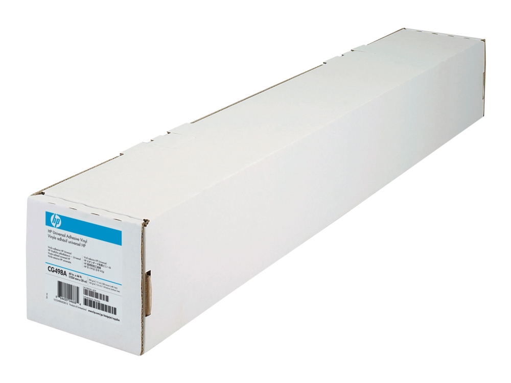 Hp - Mat - Selv-Klæbende - 11 Millioner - Rulle (106,7 Cm X 20 M) - 290 G/M² - 1 Rulle Vinyl (Pakke Med 2) - For Designjet 40Xx, 45Xx, T7100, T720