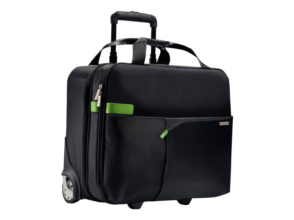 Leitz Complete Smart Traveller - Upprätt - genuint läder, metall, polyester - svart | Utomhus - Väskor & Resväskor - Resväskor & restrolleys | GameStuff