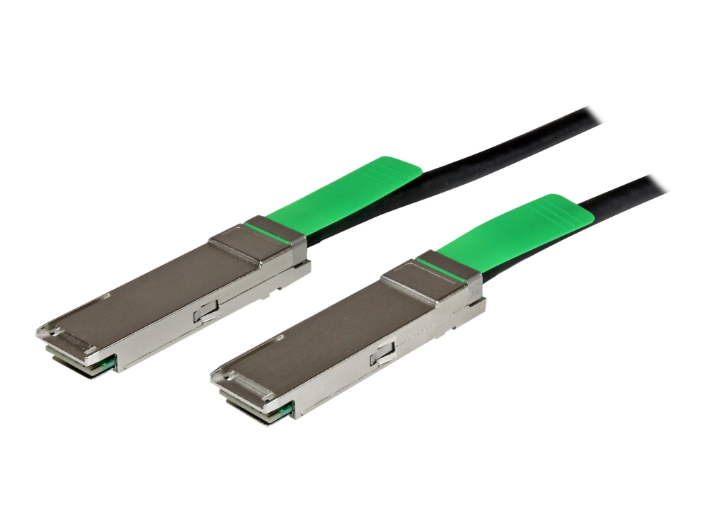 Startech.Com Msa Uncoded Compatible 2M 40G Qsfp+ To Qsfp+ Direct Attach Breakout Cable Twinax, 40 Gbe Qsfp+ Copper Dac 40 Gbps Low Power Passive Tran