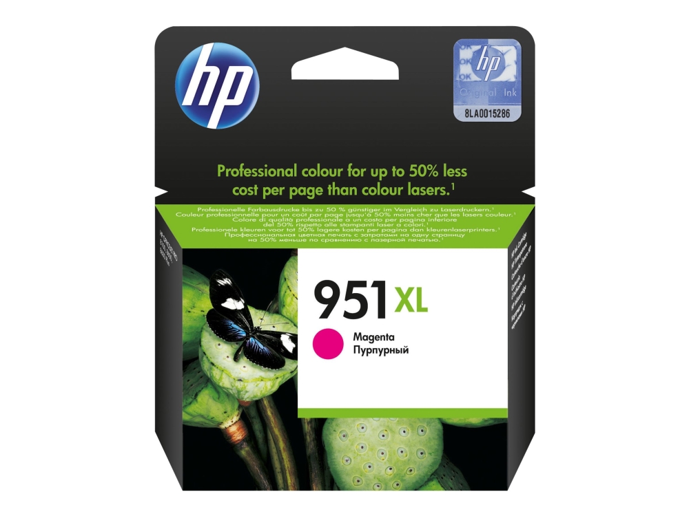 Blækpatron Hp 951Xl Hp 950Xl Cn047ae, 1.500 Sider, Magenta