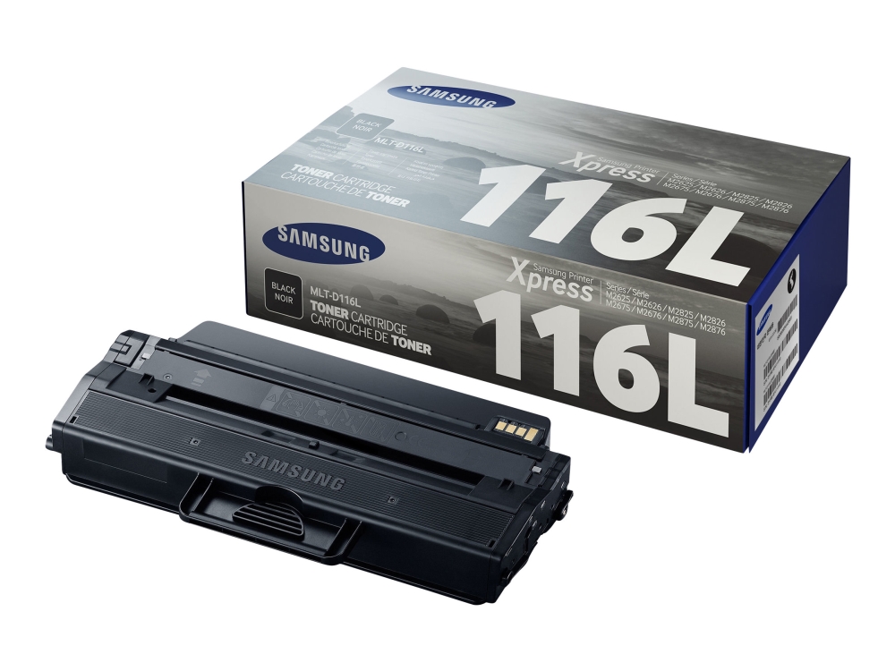 HP MLT-D116L - Højtydende - sort - original - tonerpatron (SU828A) - for Xpress SL-M2625, M2626, M2675, M2676, M2825, M2826, M2836, M2875, M2876, M2885, M2886