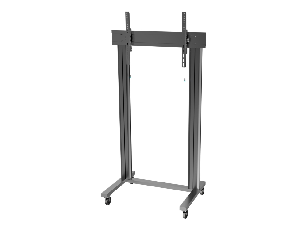 Multibrackets M Public Display Stand 210 Dual Pillar Multibrackets - pyörillä varustettu vaunu - litteille paneeleille - alumiini - musta - näytön koko: 70-110 - asennuspinta: enintään 800 x 600 mm - lattialle asennettava