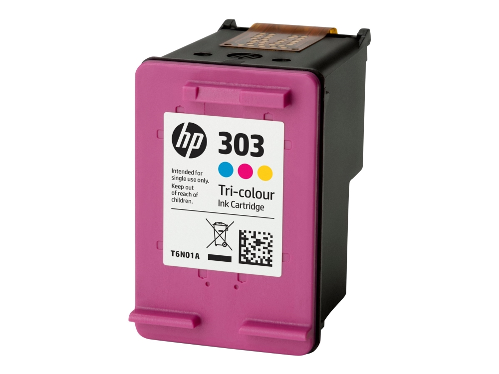 Blækpatron Hp 303 T6n01ae, Inkjet, 165 Sider, Cyan/Gul/Magenta