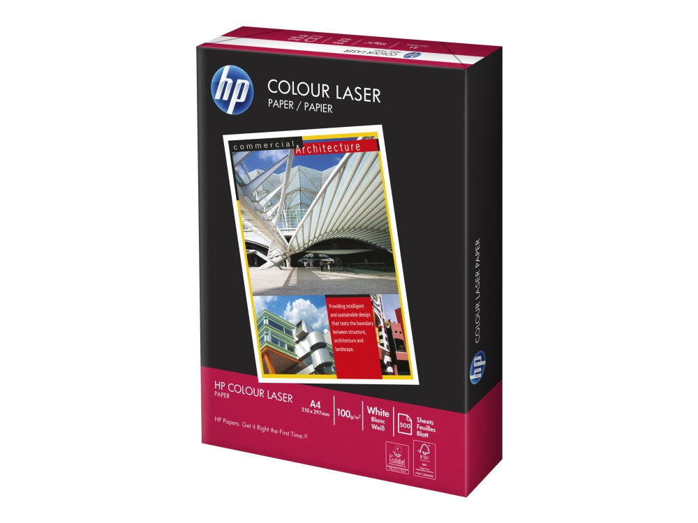 HP Color Choice 500/A4/210x297, Laser-/Mustesuihkutulostus, A4 (210x297 mm), 500 arkkia, 100 g/m², Valkoinen, EU Ecolabel, Forest Stewardship Council (FSC)