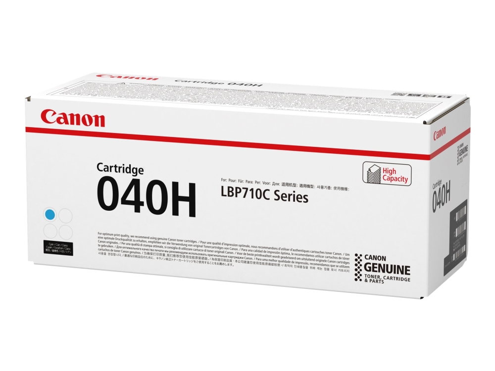 Canon 040 H - Hög kapacitet - cyan - original - tonerkassett - för imageCLASS LBP712Cdn | Skrivare - Bläck, toner & förbrukningsvaror - Toner | GameStuff