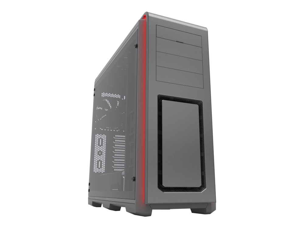 Phanteks Enthoo Luxe Tempered Glass Edition Tower Atx Sidepanel Med Vindue Hærdet Glas Ingen Strømforsyning Antracit Grå Usb Lyd